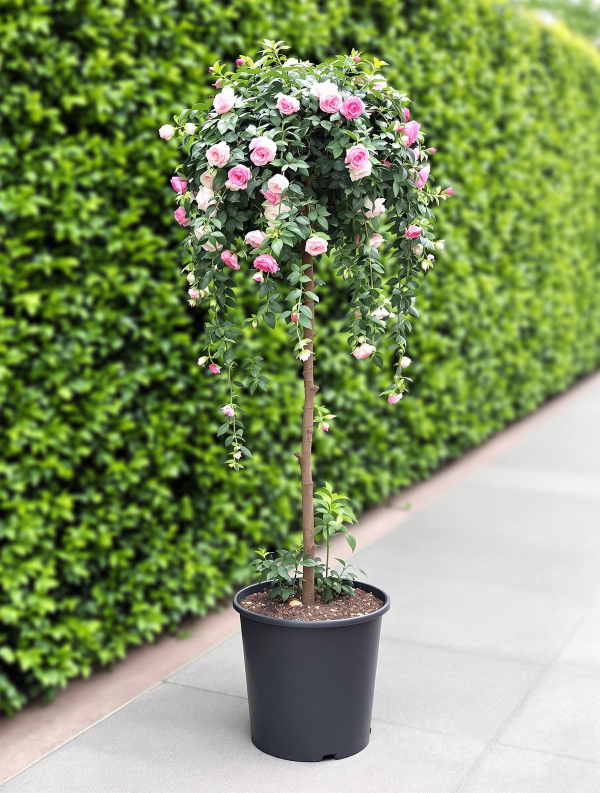 Trauerstammrose (Kaskadenrose)
