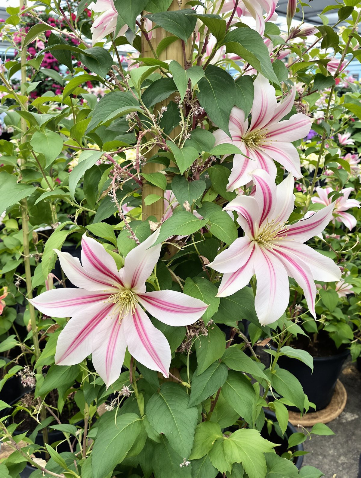 Waldrebe ‚Nelly Moser‘